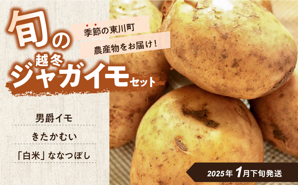【1月下旬発送】旬のお野菜「越冬ジャガイモセット」