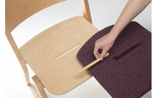 ハンの木の家具 チェアー01 専用クッションカラー：パープル【21016005】