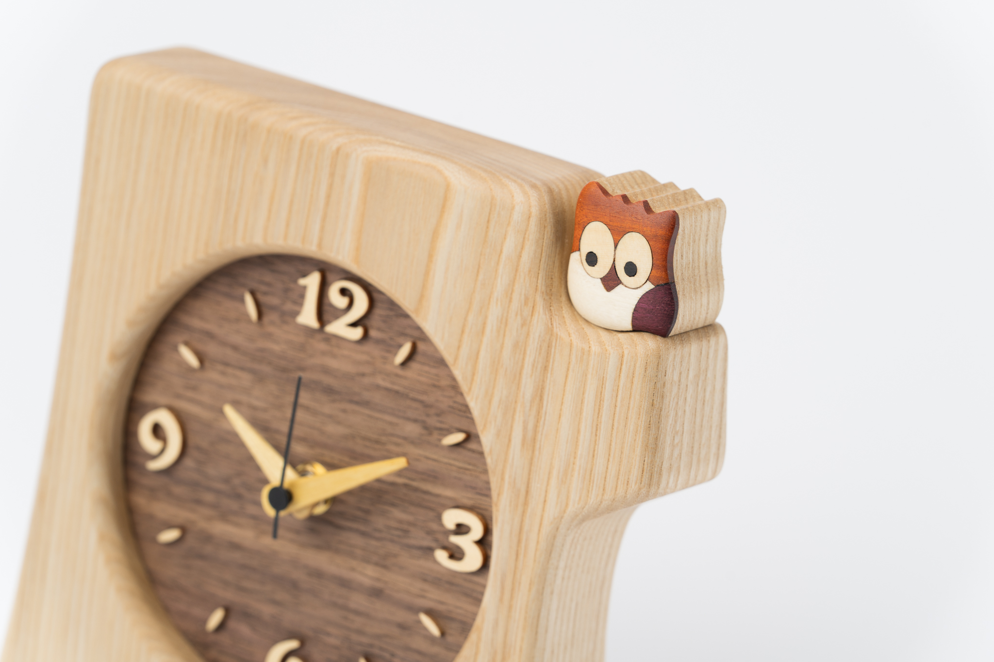 【工房ペッカー】KK-1 切株掛置時計