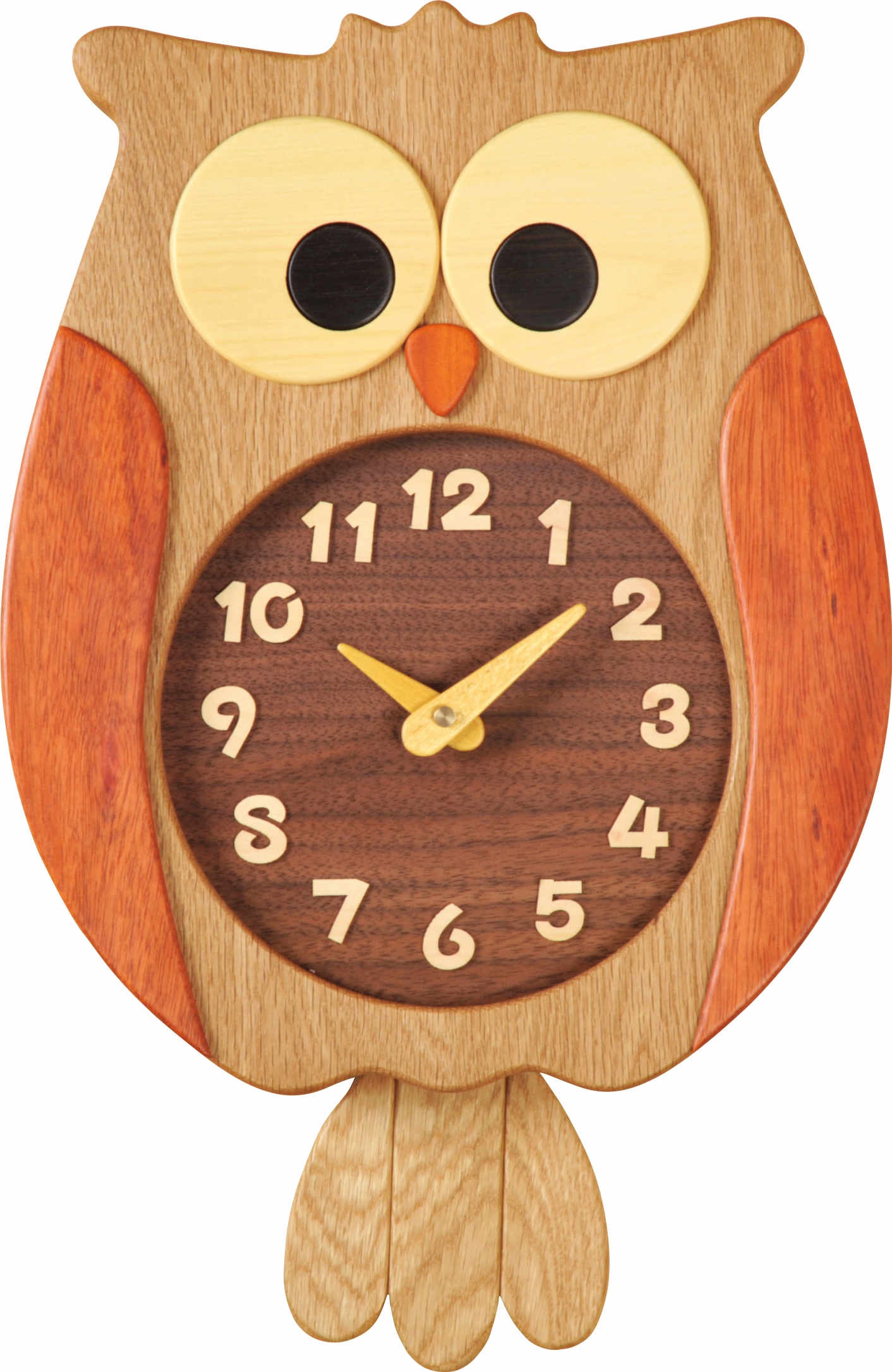 【工房ペッカー】F60 ふくろう時計