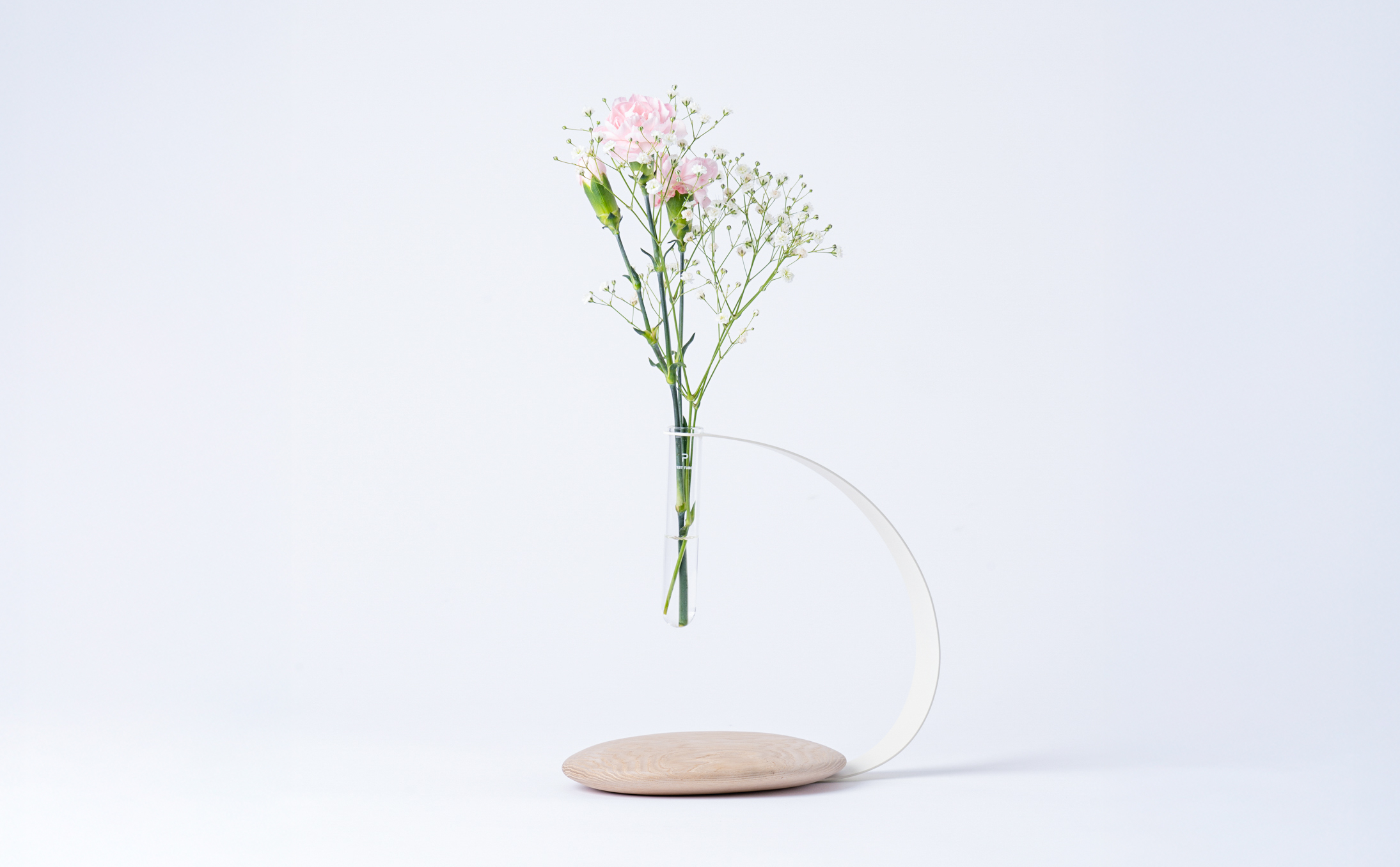 一輪挿し（ノックダウン式）：宙の支柱　カラー：ホワイト