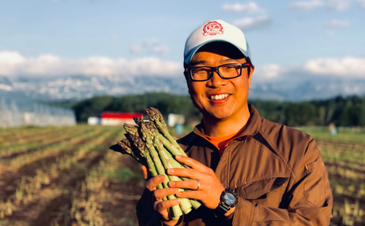 【2025年産！】北海道 美瑛町幻のアスパラ 本山農場のラスノーブル（グリーンアスパラ）M～2Lサイズ 2kg ≪2回便≫[038-09]