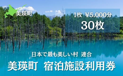 美瑛町宿泊施設利用券３０枚[500-04]