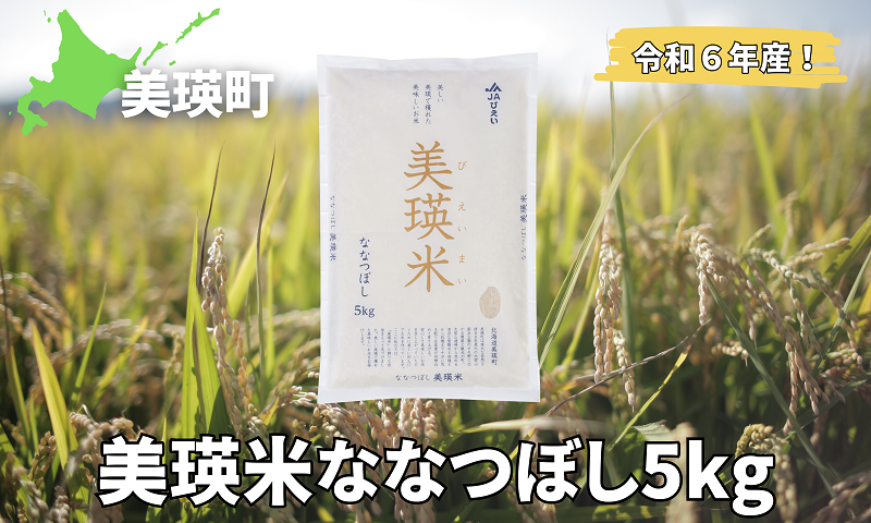 美瑛選果　令和６年産　美瑛米ななつぼし５kg[013-56]