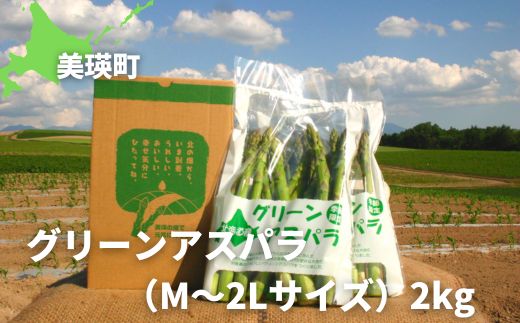 【令和７年産予約受付！】黒木農場　グリーンアスパラ（M〜2Lサイズ）2kg[023-18]