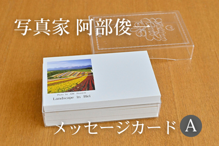 [005-05]写真家　阿部俊一　名刺台紙・メッセージカード100枚(A)