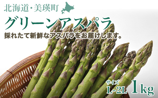 ≪令和８年産予約受付！≫サスケの家　グリーンアスパラ1kg（L～2L）[012-167]