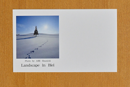 [005-05]写真家　阿部俊一　名刺台紙・メッセージカード100枚(A)