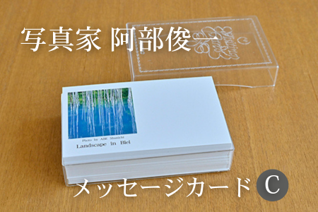 [005-07]写真家　阿部俊一　名刺台紙・メッセージカード100枚(C)