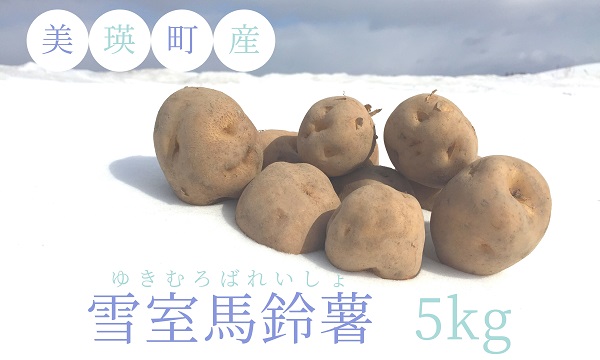 [010-182]美瑛選果　美瑛町産雪室馬鈴薯 5kg(混玉)