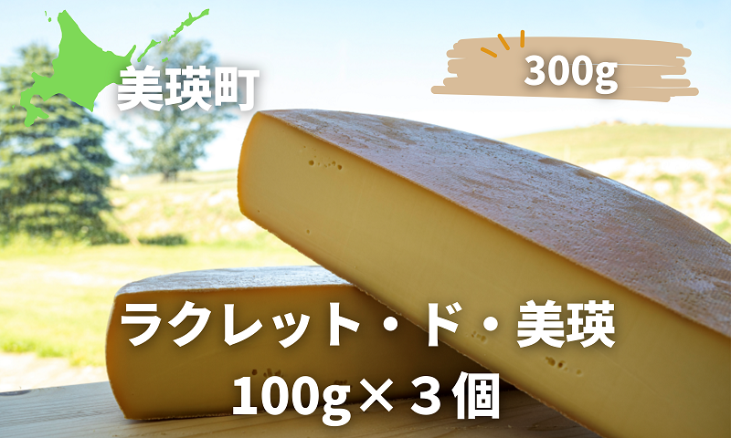 [015-94]美瑛放牧酪農場　ラクレットチーズ　100g×3個