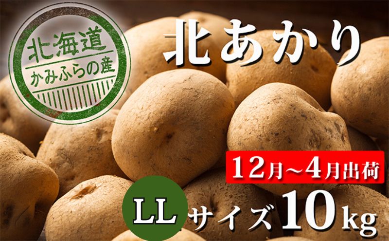 【 2025年 発送 】 先行予約 北海道 上富良野 産地直送 じゃがいも 北あかり LL 約 10kg  冷蔵 発送 きたあかり ジャガイモ 芋 ポテト 野菜  