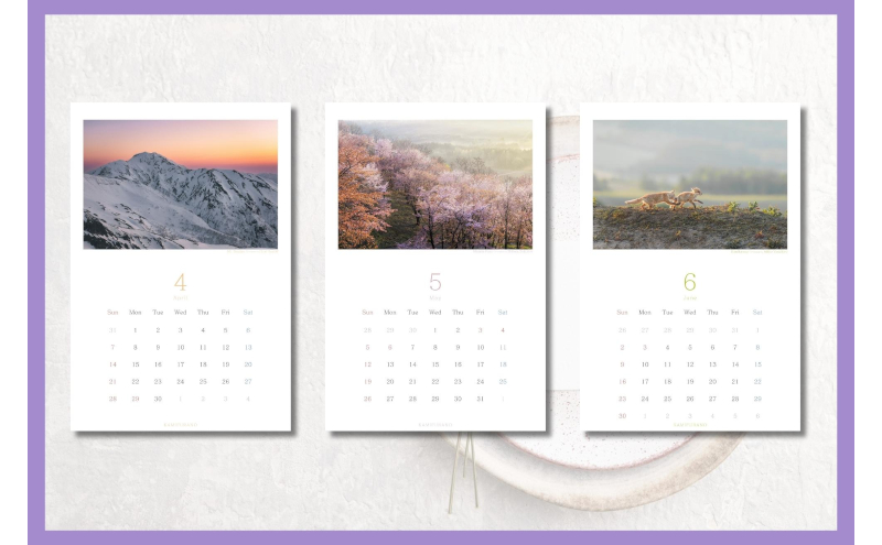 上富良野町 の美しい景観 カレンダー 2024(壁掛け)