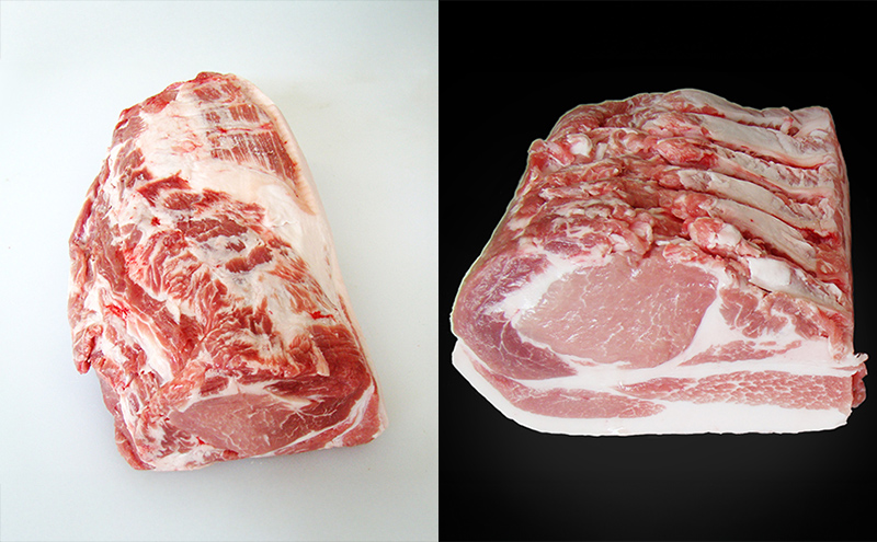 北海道 定期便 2ヵ月 連続 全2回 焼き豚や煮豚にも！部位で違いを楽しむ豚ブロック定期便 かみふらのポーク 北海道 上富良野 国産 豚 切落し ロース ブロック 煮豚 焼き豚 地養豚  (北海道 肉 焼肉 バーベキュー 希少部位 大容量 BBQ キャンプ 焼くだけ 焼肉  ぶた肉 お肉 おかず ご飯がすすむ 丼 焼き肉 限定 甘い 柔らかい)