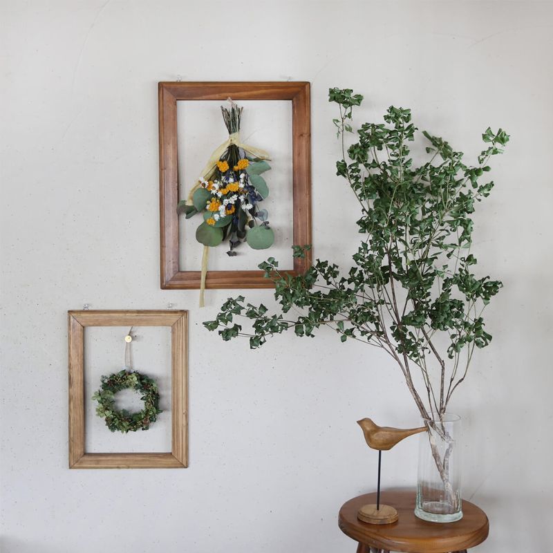 富良野 花七曜 ドライフラワースワッグ イエロー ＊ 黄色とラベンダーがかわいい ◆ ドライフラワー