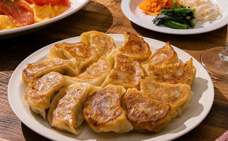 【かみふらのポーク 使用】 手包み ふらの餃子 8個入×2袋 小分け ジャンボ サイズ 中華 冷凍 即席 食品 簡単 加工品 調理不要 おかず 手作り ふらの 北海道 上富良野町 北の恵