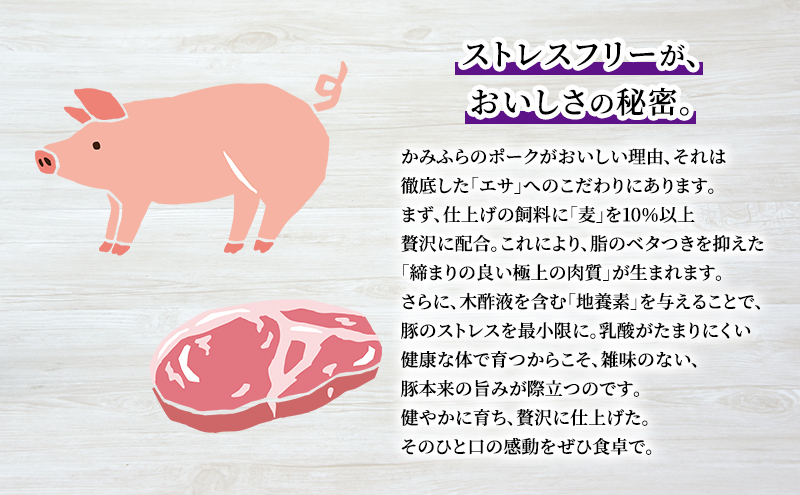 【北一ミート】かみふらの ラベンダーポーク しゃぶしゃぶ 2種食べ比べセット 計400g ( ラベンダーポーク 豚肉 豚 冷凍 国産 スライス しゃぶしゃぶ 肩ロース肉 ロース ジンギスカン 北海道 上富良野町 )