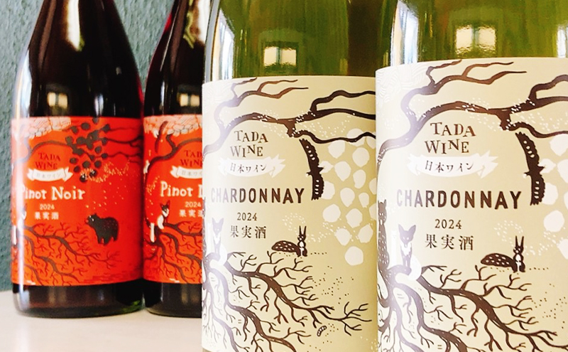 ワイン12ヵ月定期便◎月2本×12回◎多田ワイナリー◎野生酵母ワイン 北海道 上富良野町 ワイン 赤ワイン 白ワイン 微発泡ワイン オレンジワイン