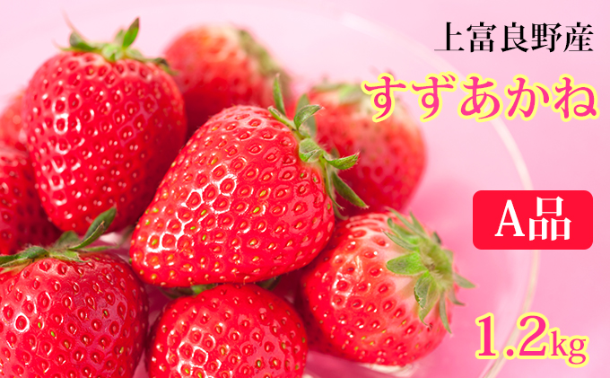 【 2025年 発送 】先行予約 かみふらの産いちご【すずあかね】A品　300g×4セット