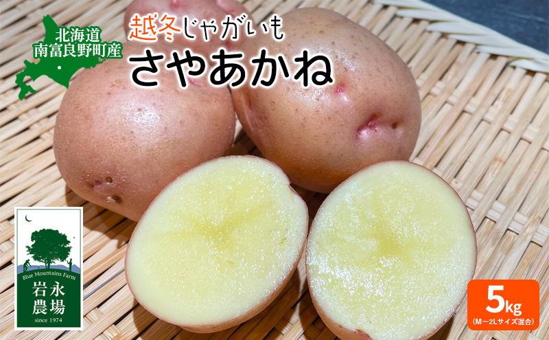 北海道 南富良野町 越冬じゃがいも「さやあかね」5kg(M～2Lサイズ混合) 越冬 じゃがいも ジャガイモ さやあかね サヤアカネ 野菜 やさい