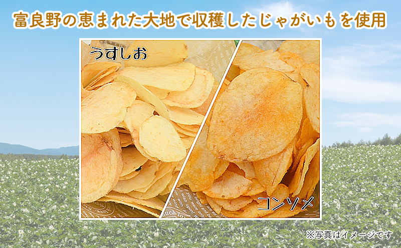 【3ヵ月に1回お届け】JAふらのポテトチップス【ふらのっち】うすしお味24袋 ふらの農業協同組合(南富良野町) ジャガイモ うすしお 芋 菓子 スナック じゃがいもお菓子 ポテチ 定期便