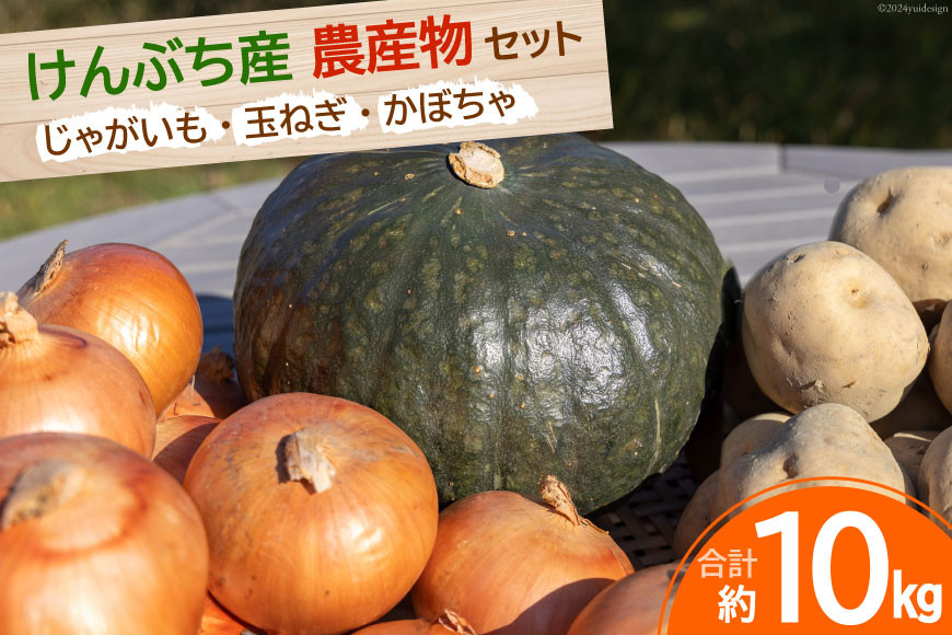 野菜 けんぶち産農産物セット 3種 計10kg [ 剣淵・生命を育てる大地の会 北海道 剣淵町 14656147 ] じゃがいも かぼちゃ 玉ねぎ 10キロ セット 詰め合わせ 国産 ふるさと納税