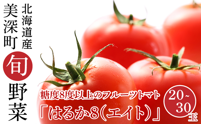 糖度8度以上 フルーツトマト はるか8（エイト）20～30玉 北海道 美深町産 トマト 野菜 夏