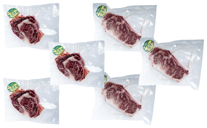 北海道産 黒牛ステーキセット（リブロース180g×3・サーロイン180g×3）【こだわりの美深黒牛】 お肉 牛肉 