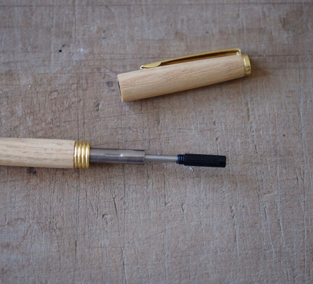 [A03-OM] 木製ボールペン1本（樹種はお任せ）