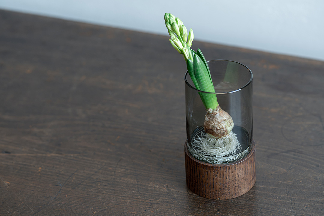 【北海道】ITAYA SPIRIT－ガラス＆ウッドフラワーベース（小サイズ）【0620-2】