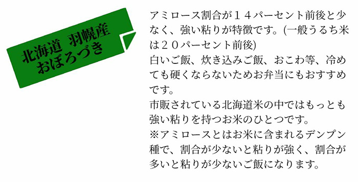 【令和5年産・お米】北海道羽幌産　特別栽培米おぼろづき2kg・ななつぼし2kgセット【08120】