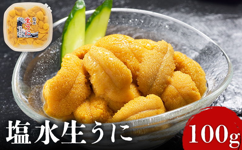 北海道産 塩水ウニ 100g 【6月上旬から8月中旬発送予定】 | ウニ うに 100g 1パック ミョウバン不使用 北海道 人気 旬 新鮮 羽幌町 羽幌 ふるさと納税【0211702】