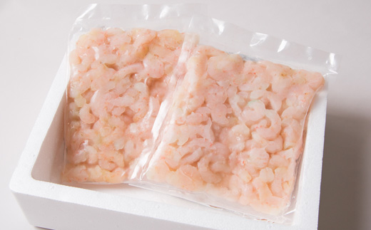 北海道羽幌産 冷凍むき甘えび 1kg（500g×2パック）【03116】