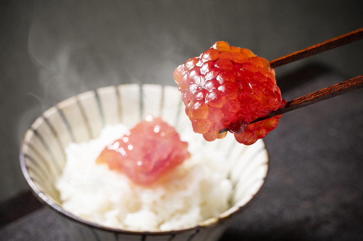 ［数量限定］高田商店の甘塩熟成筋子450g【 すじこ 筋子 鮭 魚貝類 北海道 オホーツク 枝幸 】