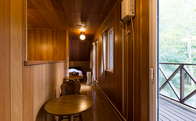 夏のコテージ1泊プラン（BBQハウス利用可）【 北海道 オホーツク 枝幸 宿泊 温泉 宿泊券 アウトドア 記念 旅行 】