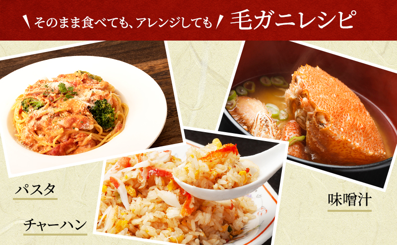 枝幸の四季 浜ゆで毛がに 約500g×1尾［枝幸海産］流氷 海明け【 カニ 蟹 毛ガニ 毛がに 毛蟹 浜ゆで 浜茹で 冷凍 北海道 オホーツク 枝幸 】 