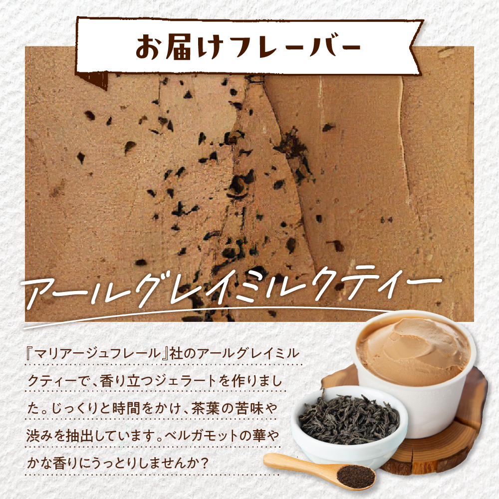 E.den(エデン) 豊富牛乳ジェラート アールグレイミルクティー 100ml×12個