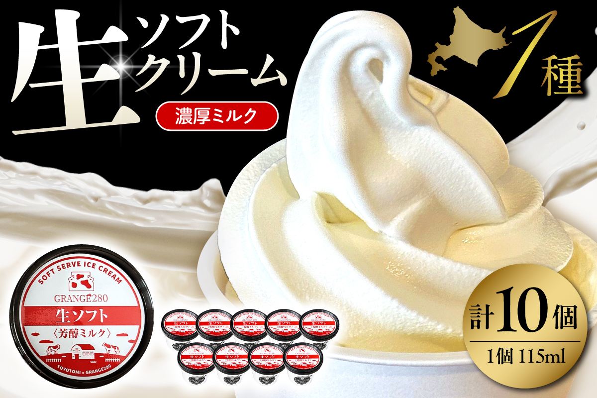 生ソフトクリーム【芳醇ミルク】 計10個 tt013-011