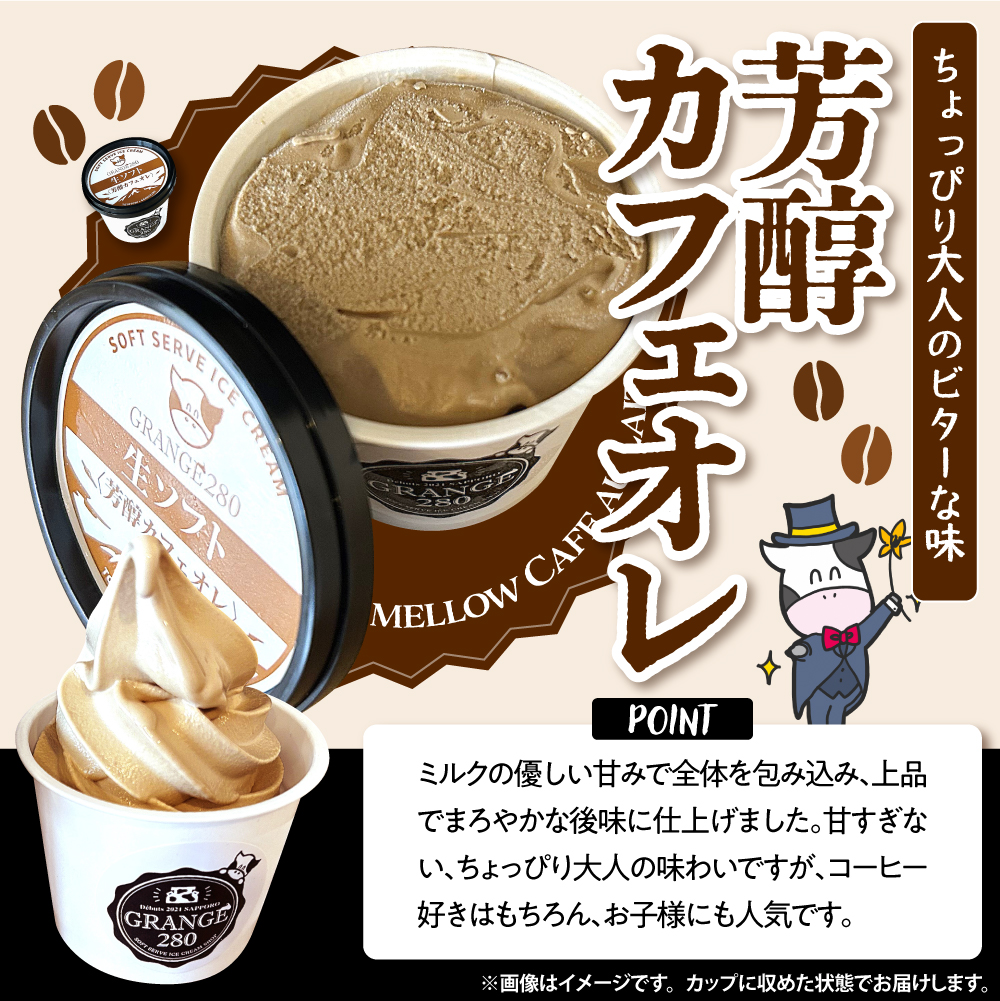 生ソフトクリーム【芳醇カフェオレ】 計10個 tt013-012