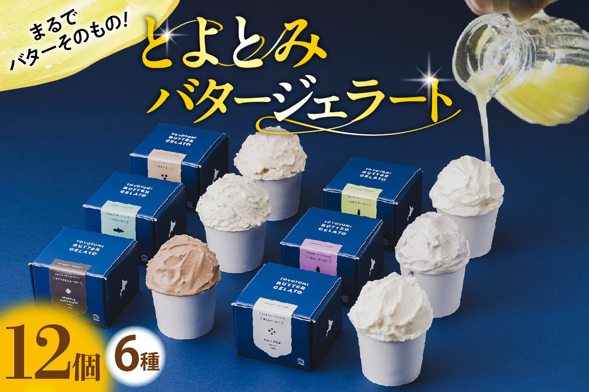 とよとみバタージェラート【バラエティ6種12個セット】