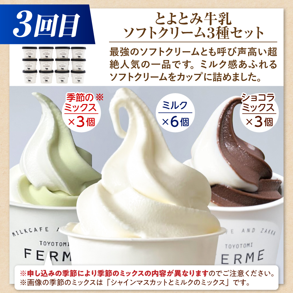 【5か月定期便】とよとみアイスクリーム ジェラート 食べくらべセット