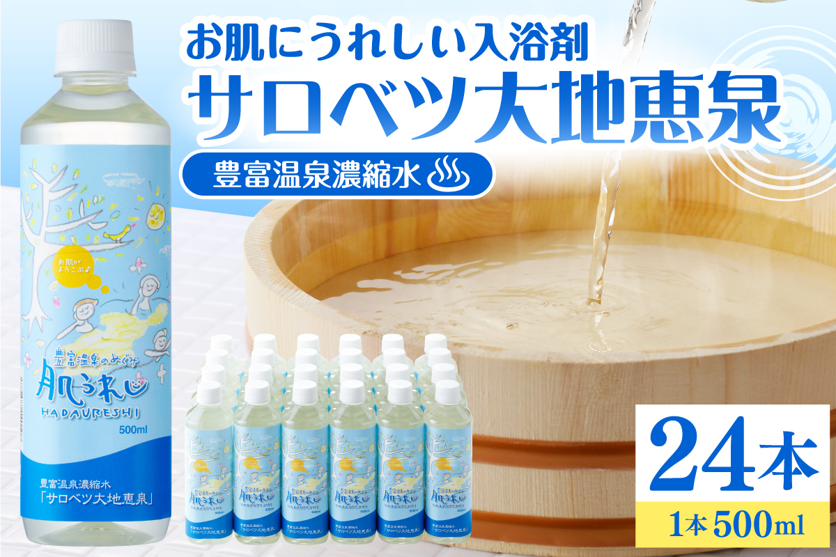 豊富温泉 濃縮温泉水 サロベツ大地恵泉 (500ml×24本)