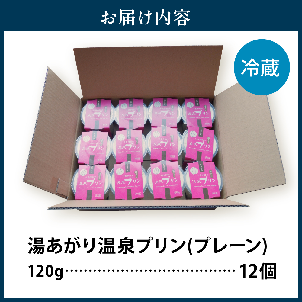 湯あがり温泉プリン プレーン 120g×12個