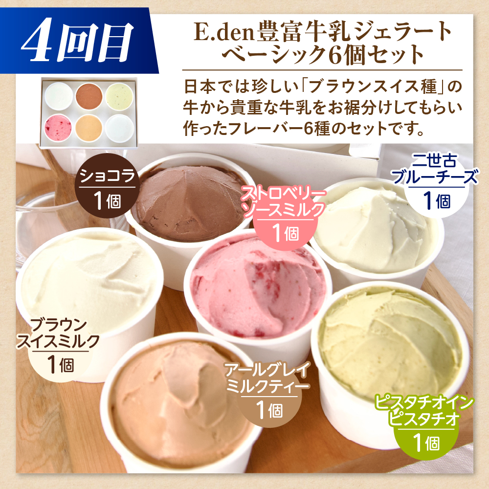 【5か月定期便】とよとみアイスクリーム ジェラート 食べくらべセット