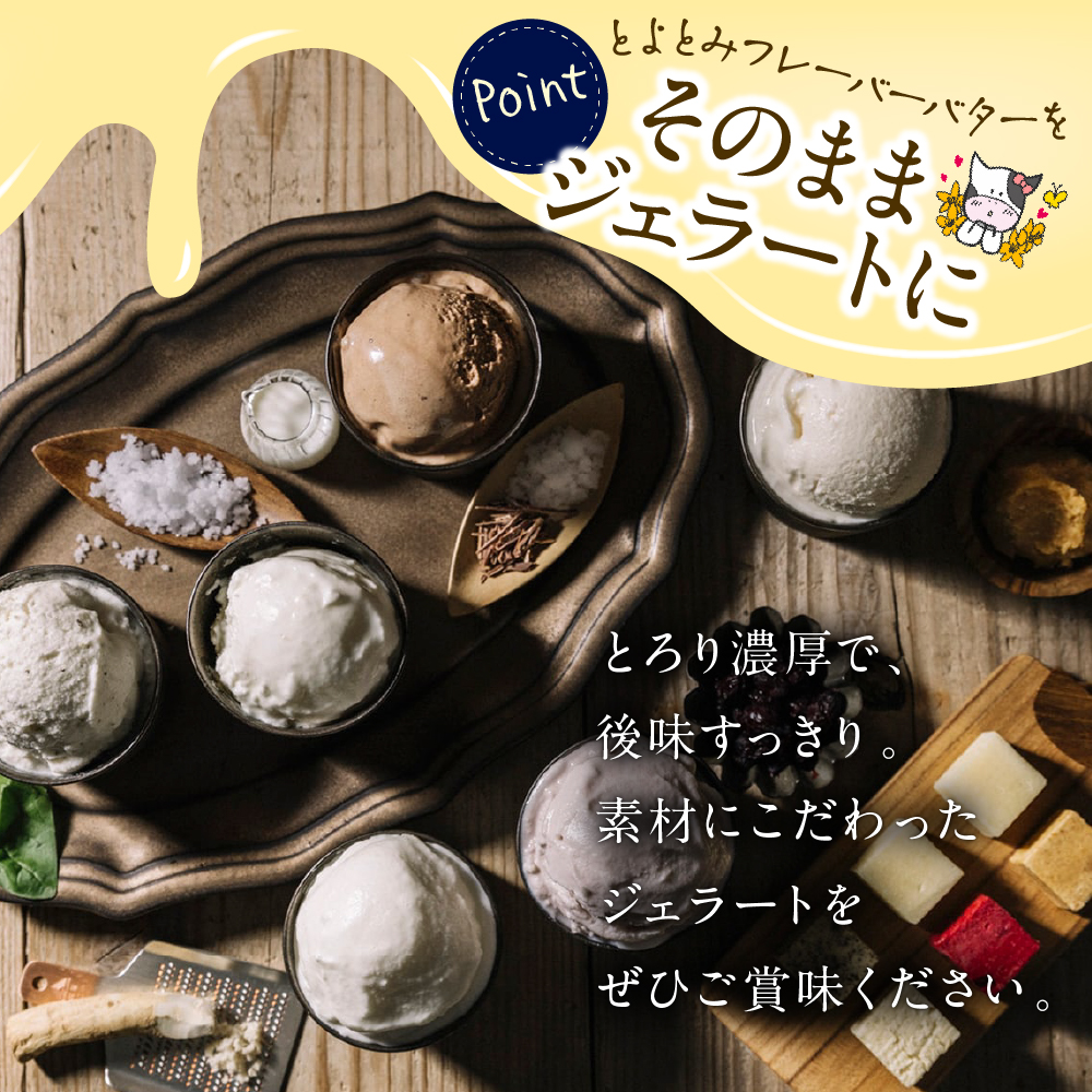 とよとみバタージェラート【バラエティ6種12個セット】