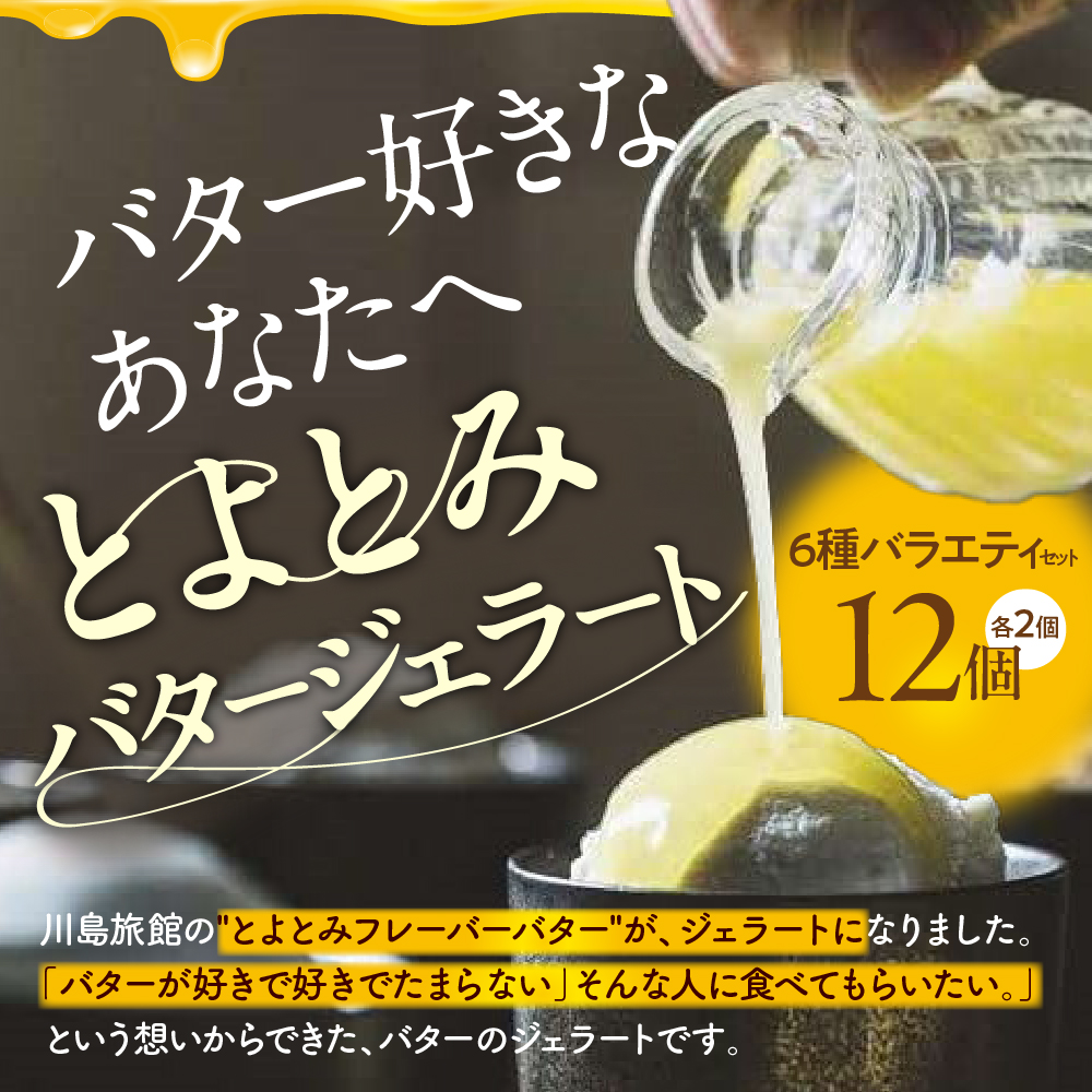 とよとみバタージェラート【バラエティ6種12個セット】