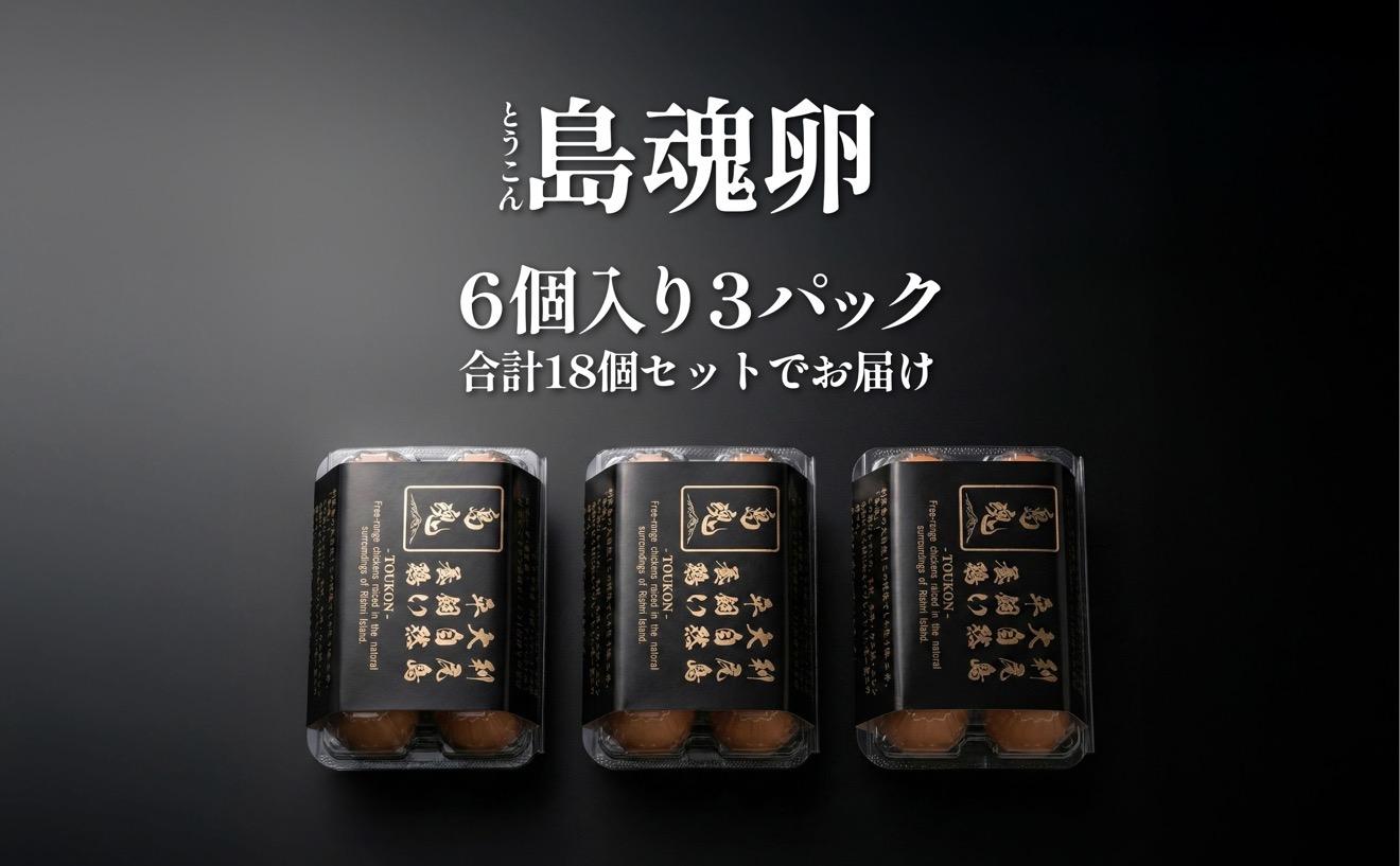 【2026年先行受付】利尻島大自然養鶏卵 「島魂」！ ６個入り×3パック（計１８個）【5月中旬より順次出荷】｜北海道 利尻島 たまご 濃厚 利尻昆布 卵かけご飯 利尻町 鶏卵 産地直送 お取り寄せ [1100006]