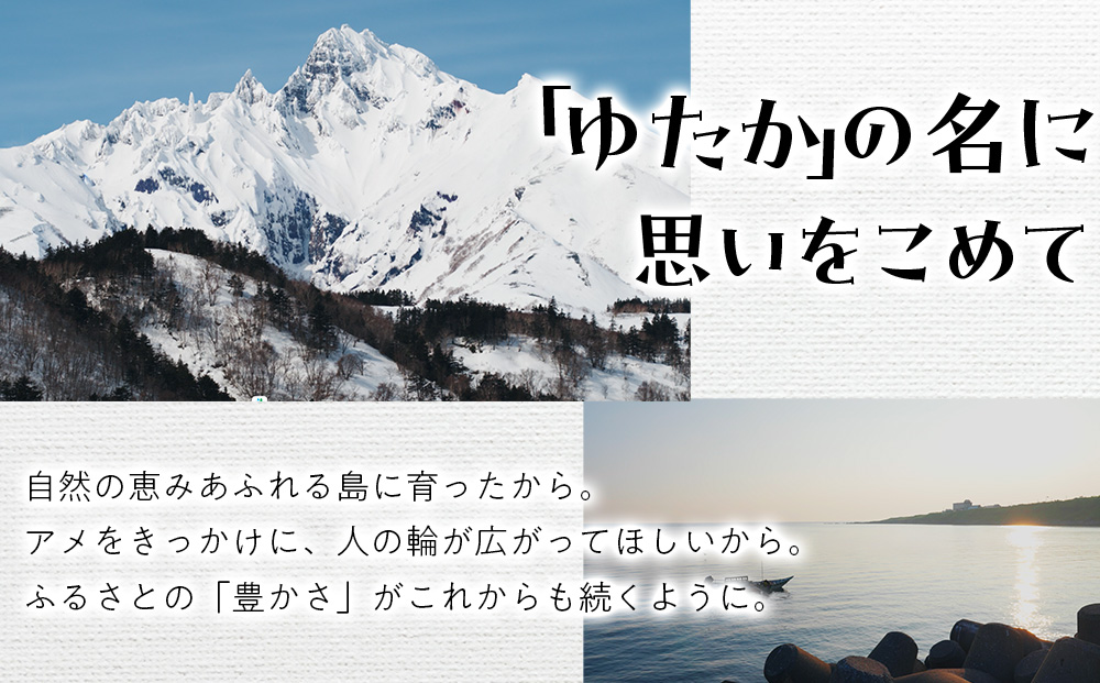 ゆたかアメ《利尻高校生徒考案》　3種×各2袋