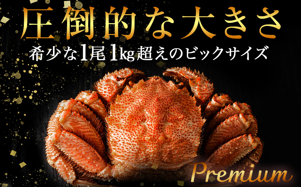 北海道 利尻島産 毛ガニ プレミアム （1kg以上） 1尾 ＜利尻漁業協同組合＞