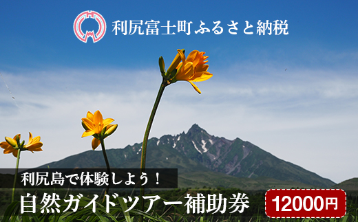 利尻島で体験しよう！自然ガイドツアー補助券（12000円）